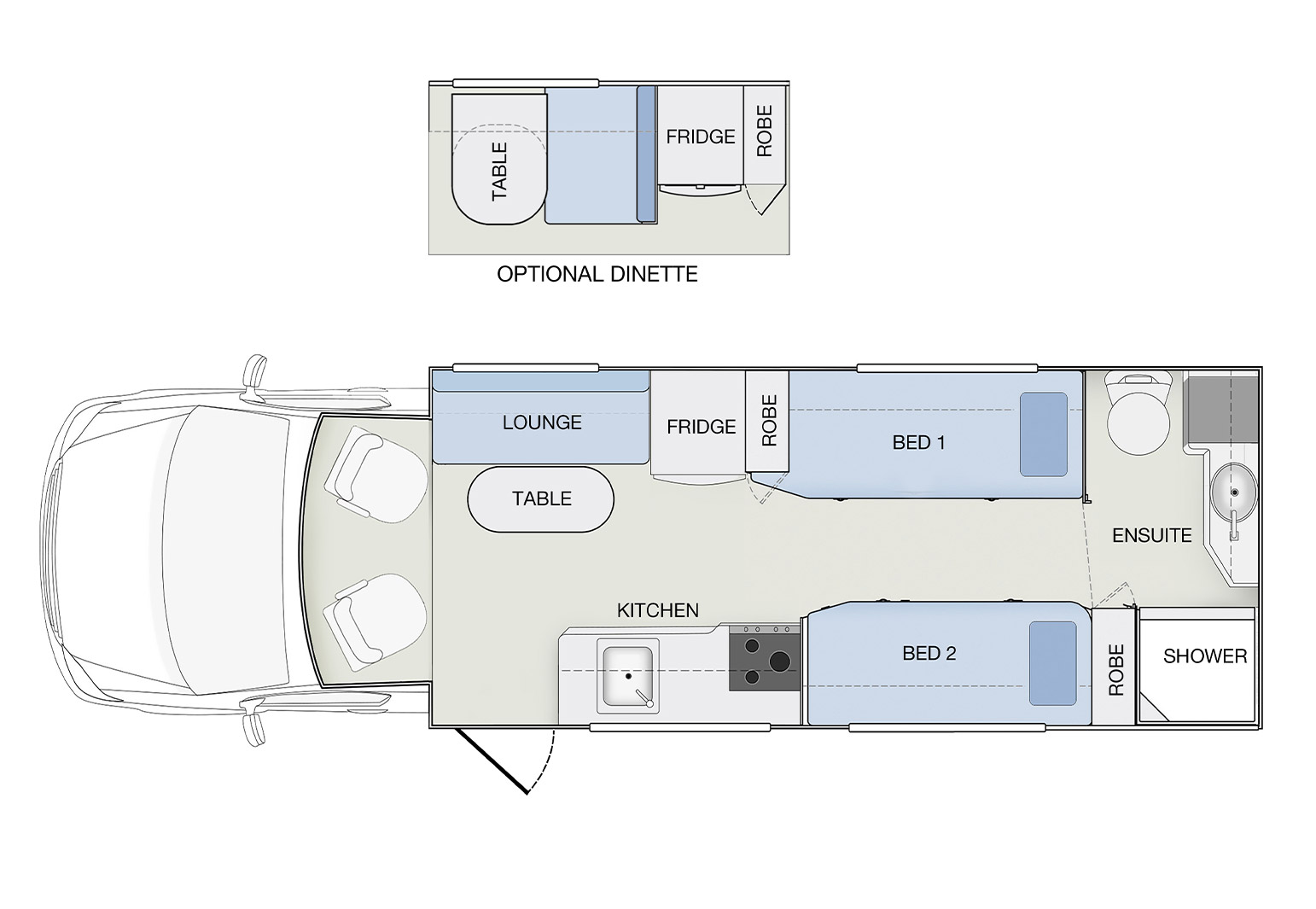Daytime floor plan