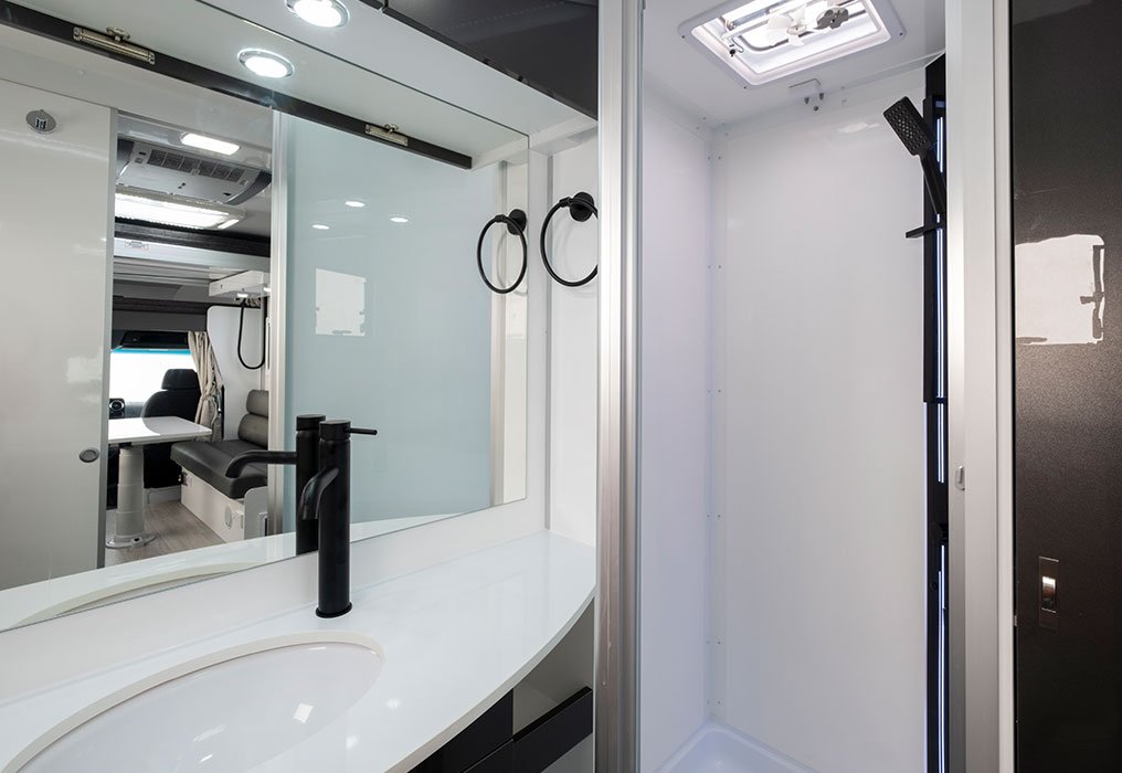 Winnebago Cottesloe Interior Ensuite with separate shower