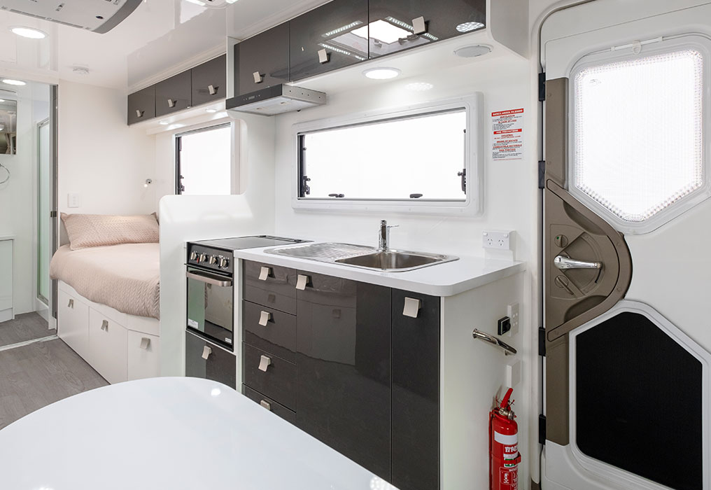 Winnebago Jervis 4 Berth Motorhome Interior Ensuite with separate shower
